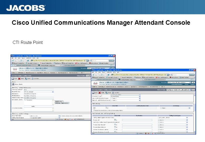 Cisco Unified Communications Manager Attendant Console CTI Route Point 