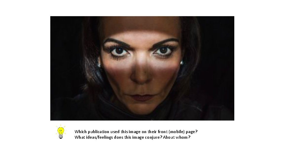 Which publication used this image on their front (mobile) page? What ideas/feelings does this