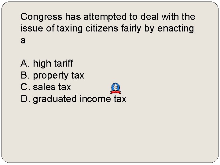 Congress has attempted to deal with the issue of taxing citizens fairly by enacting