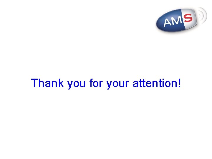 Thank you for your attention! 