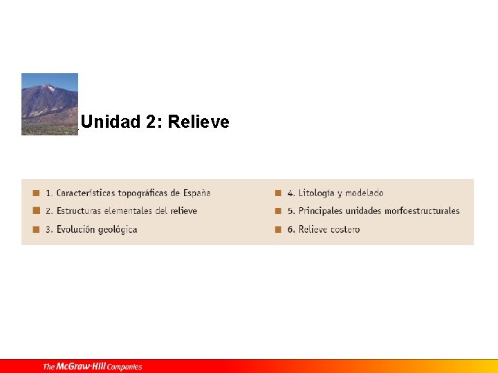 Unidad 2: Relieve 