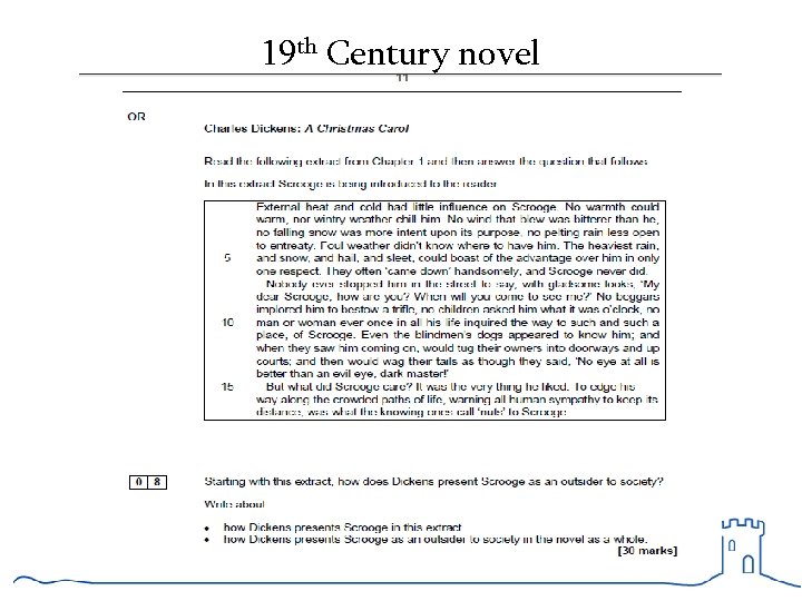 19 th Century novel 