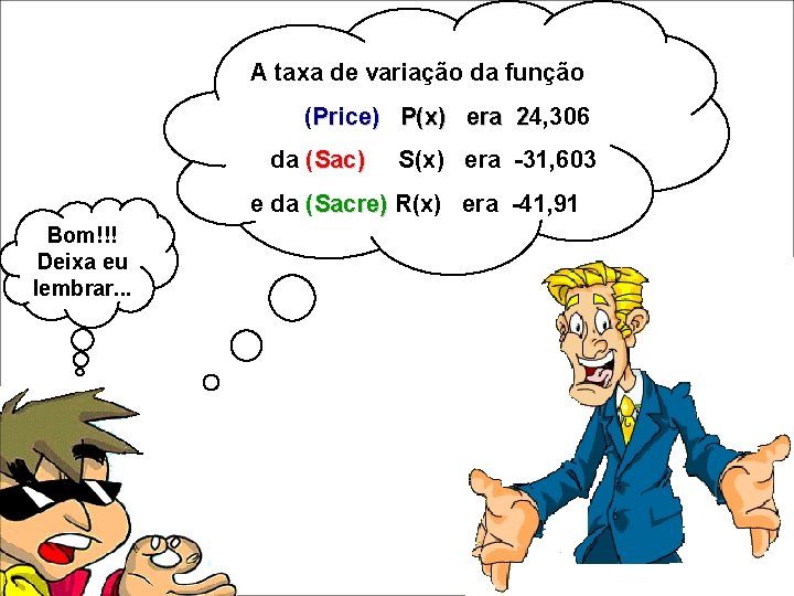 A taxa de variação da função (Price) P(x) era 24, 306 P(x) era 2 A taxa de variação da função (Price) P(x) era 24, 306 P(x) era 2