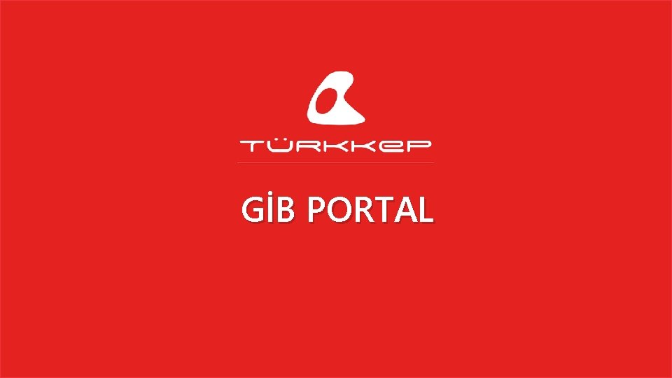 GİB PORTAL 