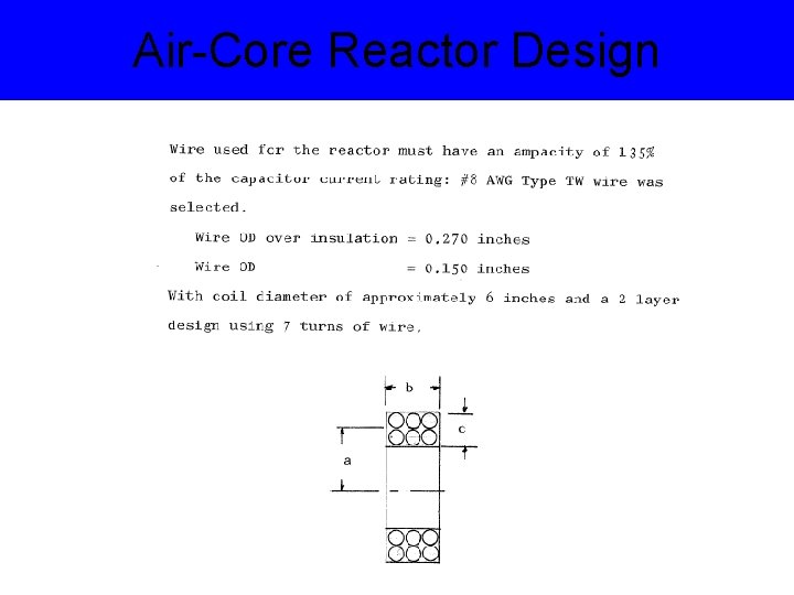 Air-Core Reactor Design 