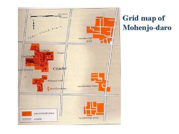 Grid map of Mohenjo-daro 