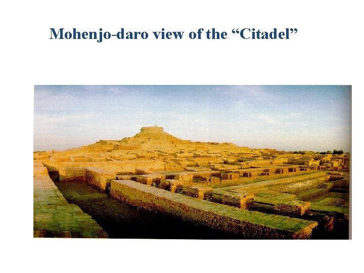 Mohenjo-daro view of the “Citadel” 