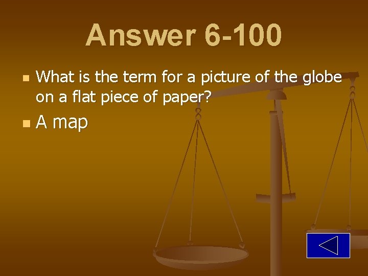 Answer 6 -100 n n What is the term for a picture of the
