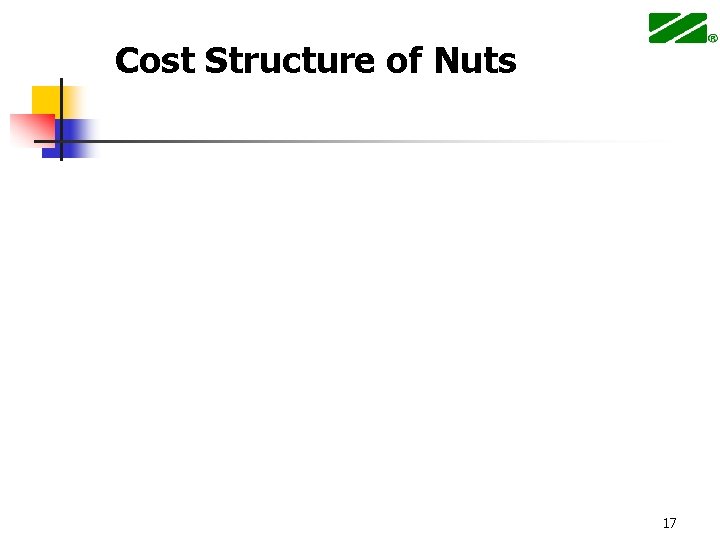 Cost Structure of Nuts 17 
