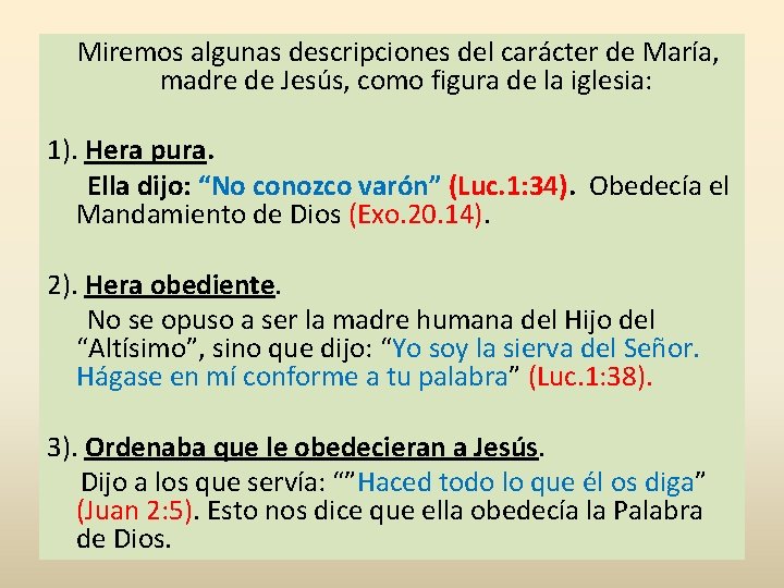 Miremos algunas descripciones del carácter de María, madre de Jesús, como figura de la Miremos algunas descripciones del carácter de María, madre de Jesús, como figura de la