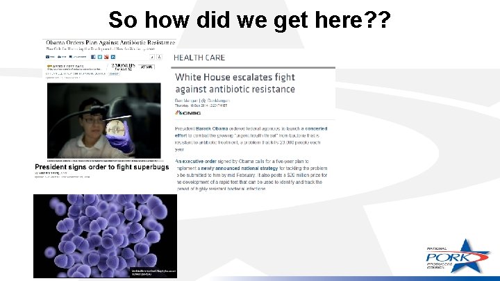 Use of antibiotics in livestock production in the