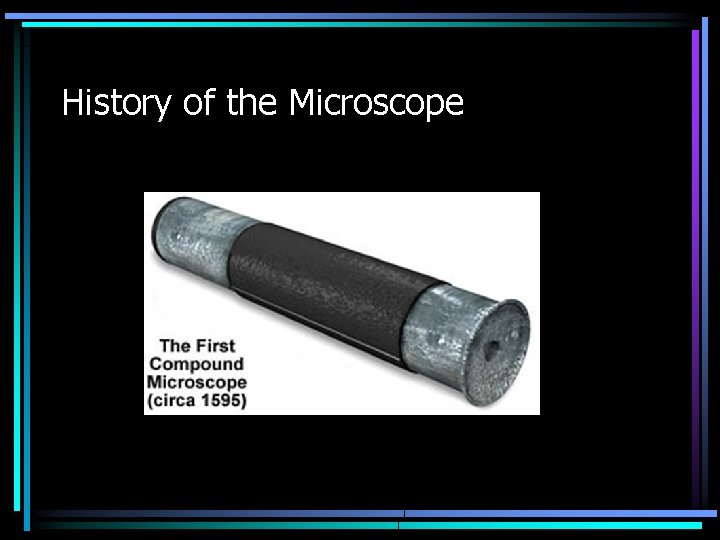 History of the Microscope 