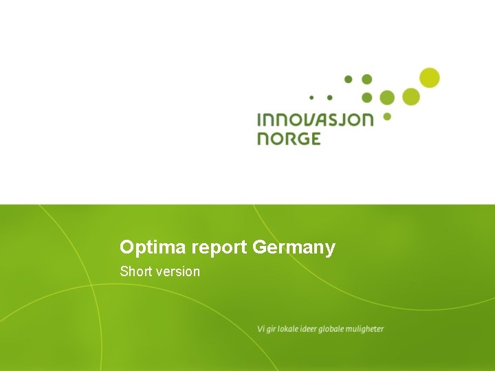 Optima report Germany Short version 