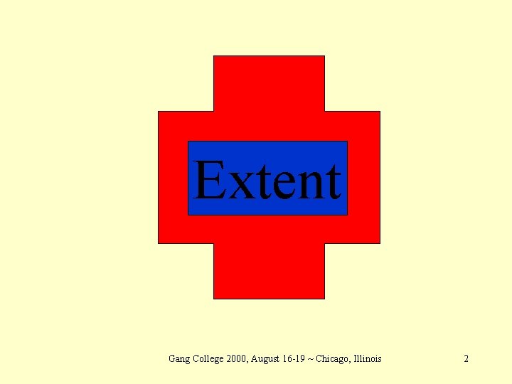 Extent Gang College 2000, August 16 -19 ~ Chicago, Illinois 2 
