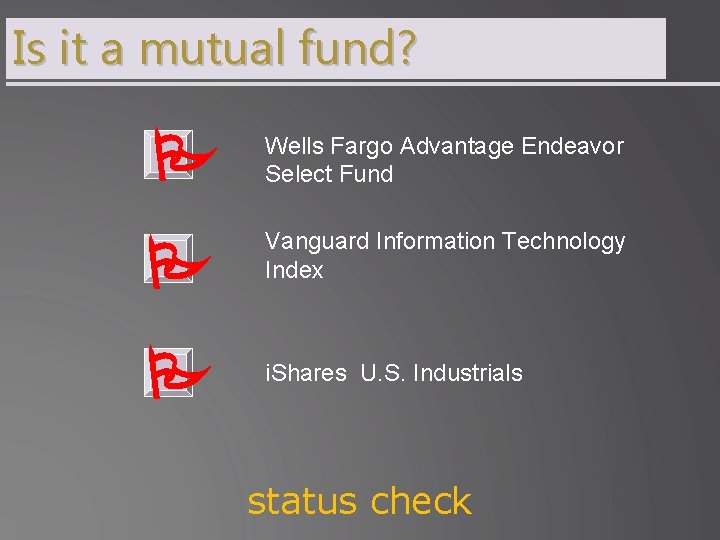 Is it a mutual fund? Wells Fargo Advantage Endeavor Select Fund Vanguard Information Technology