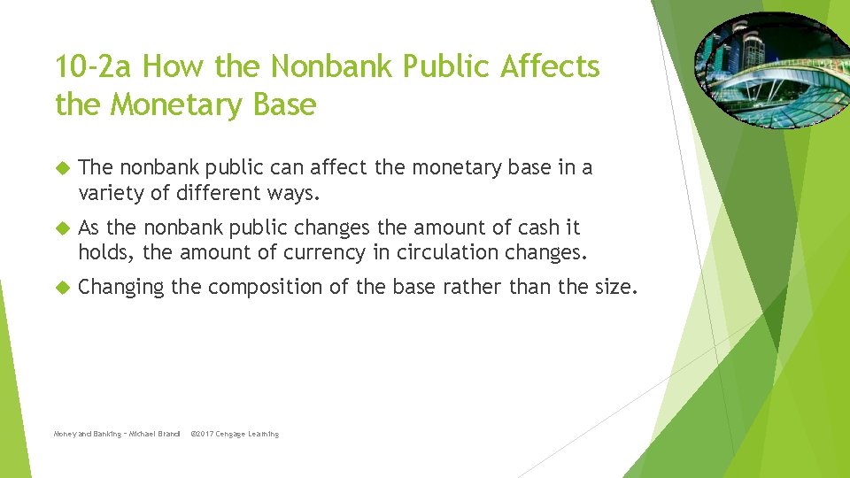 10 -2 a How the Nonbank Public Affects the Monetary Base The nonbank public