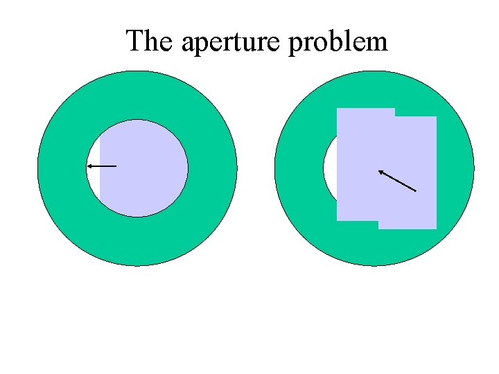 The aperture problem 