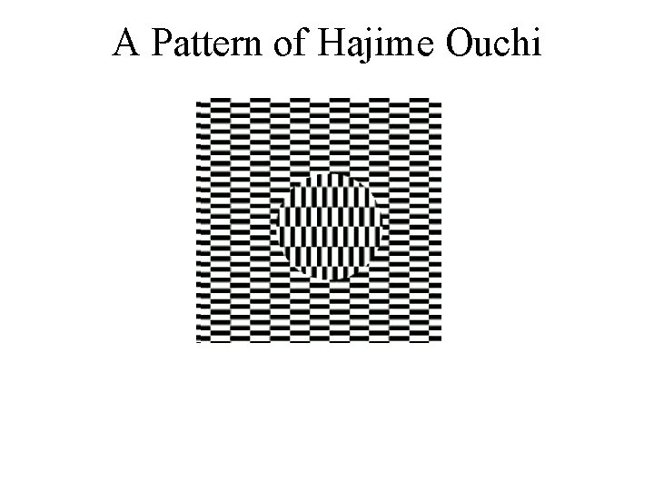 A Pattern of Hajime Ouchi 