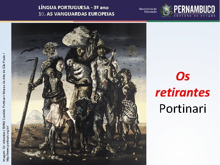 Imagem: Os retirantes (1944)/ Candido Portinari / Museu de Arte de São Paulo /