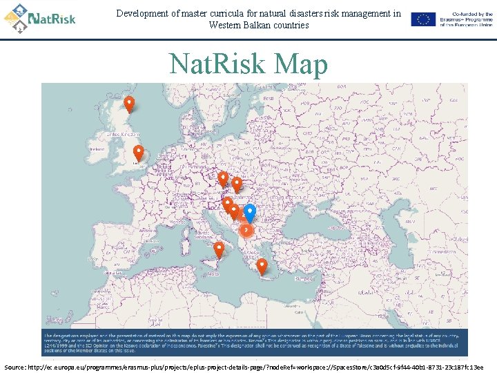 Development of master curricula for natural disasters risk management in Western Balkan countries Nat.
