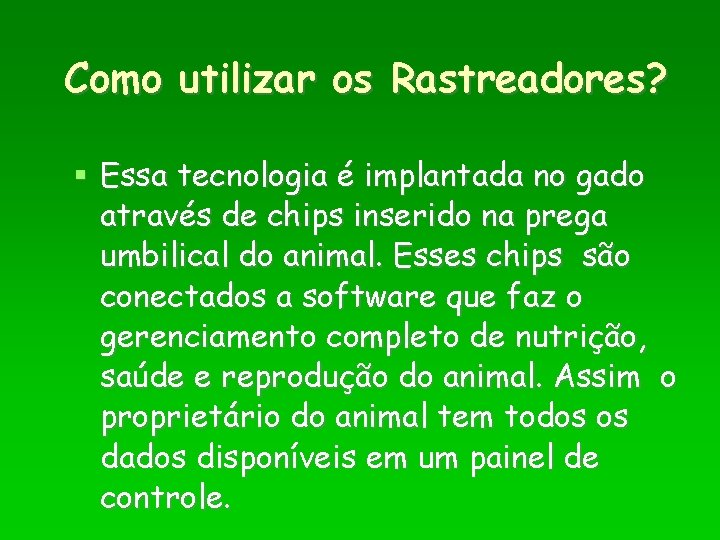 Como utilizar os Rastreadores? Essa tecnologia é implantada no gado através de chips inserido