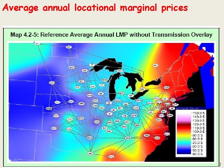 Average annual locational marginal prices 30 