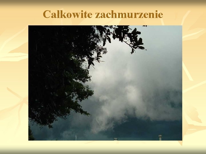 Całkowite zachmurzenie 