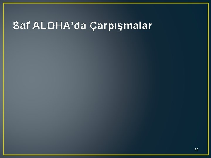 Saf ALOHA’da Çarpışmalar 50 