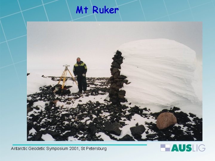 Mt Ruker Antarctic Geodetic Symposium 2001, St Petersburg 