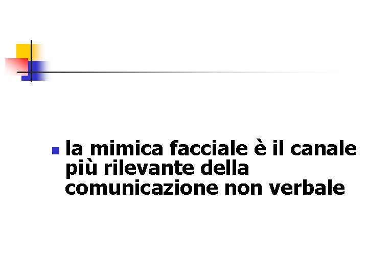 n la mimica facciale è il canale più rilevante della comunicazione non verbale 