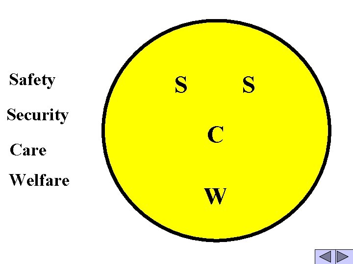 Safety Security Care Welfare S S C W 