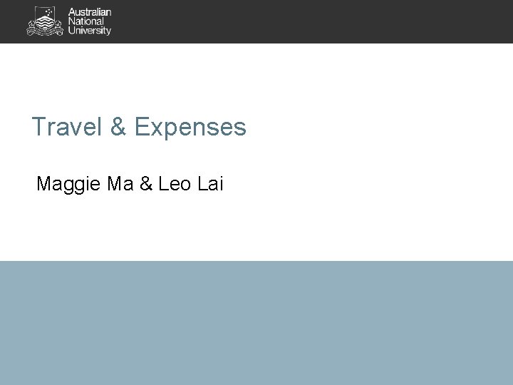 Travel & Expenses Maggie Ma & Leo Lai 