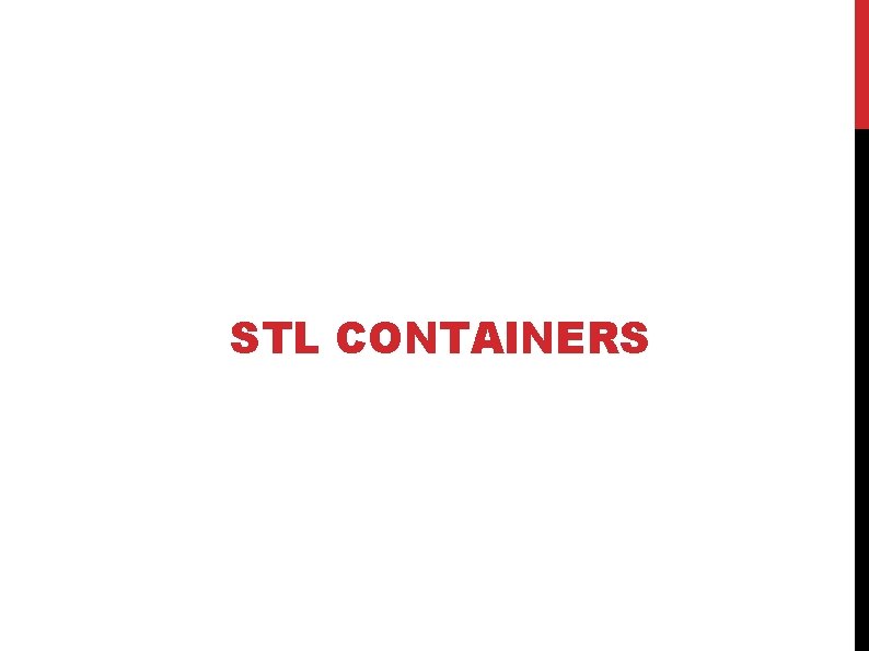 STL CONTAINERS 