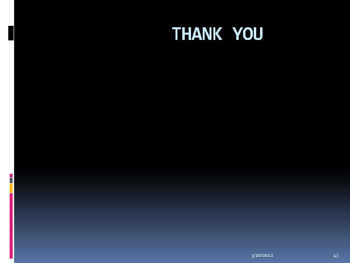 THANK YOU 3/20/2012 43 