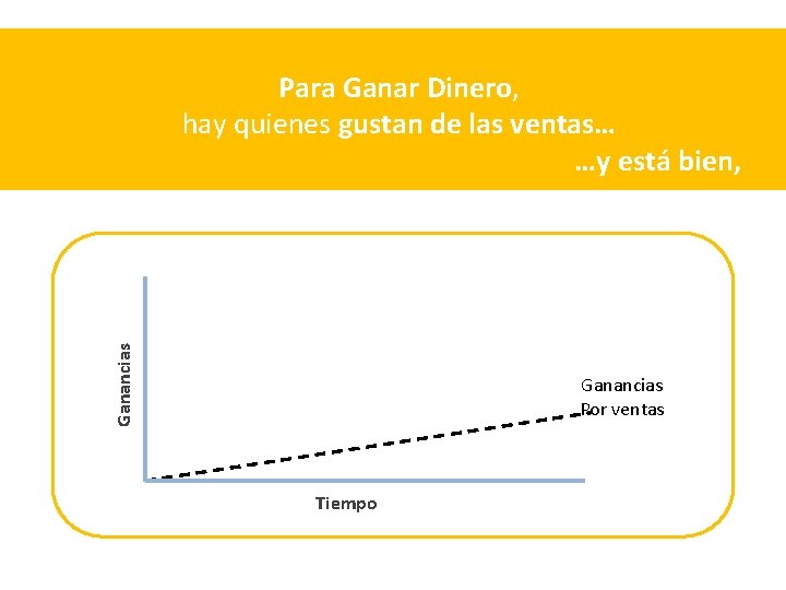 Ganancias Para Ganar Dinero, hay quienes gustan de las ventas… …y está bien, Ganancias