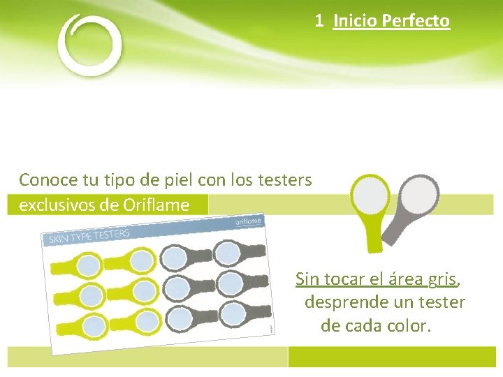 1 Inicio Perfecto Conoce tu tipo de piel con los testers exclusivos de Oriflame
