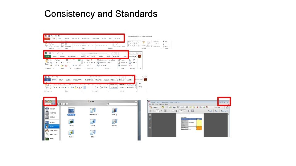 Consistency and Standards 