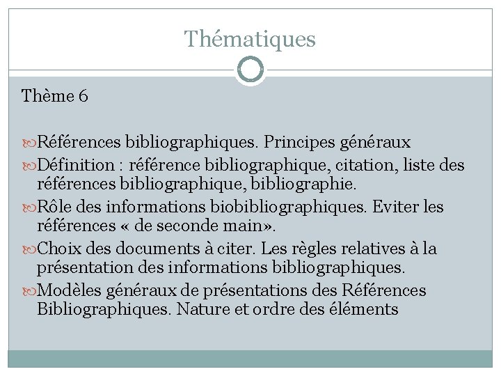 Introduction La Recherche Objectifs Au Niveau De Connaissances