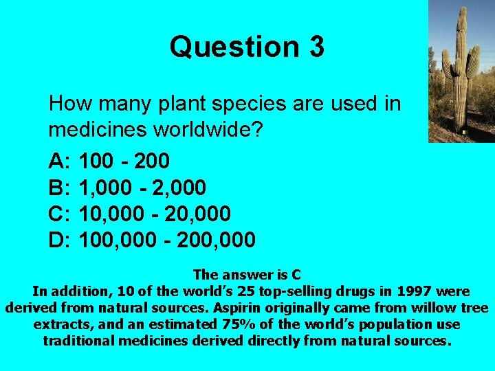 What do you know about biodiversity Quiz Species