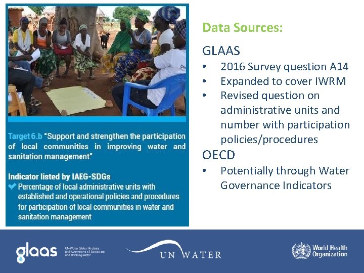 Data Sources: GLAAS • • • 2016 Survey question A 14 Expanded to cover Data Sources: GLAAS • • • 2016 Survey question A 14 Expanded to cover