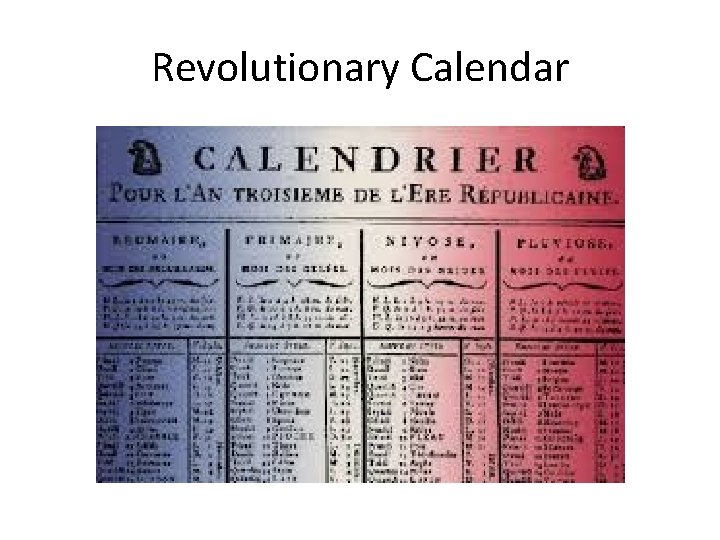 Revolutionary Calendar 