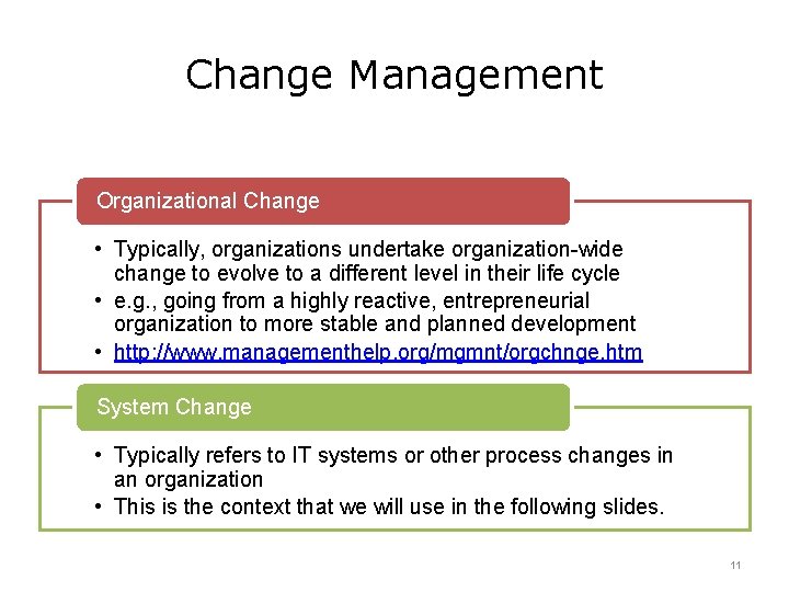 Change Management Organizational Change • Typically, organizations undertake organization-wide change to evolve to a Change Management Organizational Change • Typically, organizations undertake organization-wide change to evolve to a
