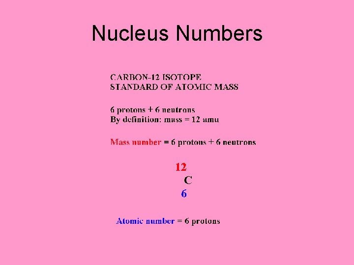 Nucleus Numbers 