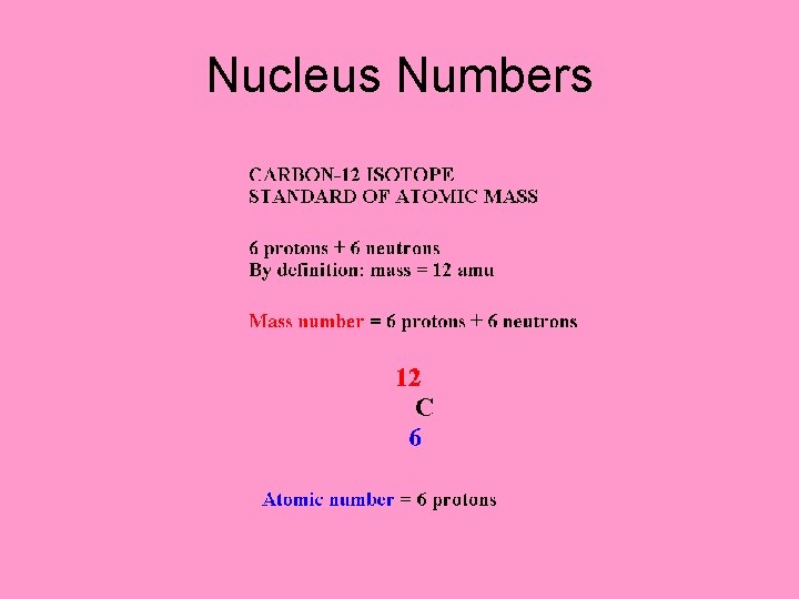 Nucleus Numbers 
