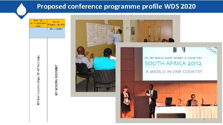 Proposed conference programme profile WDS 2020 6 