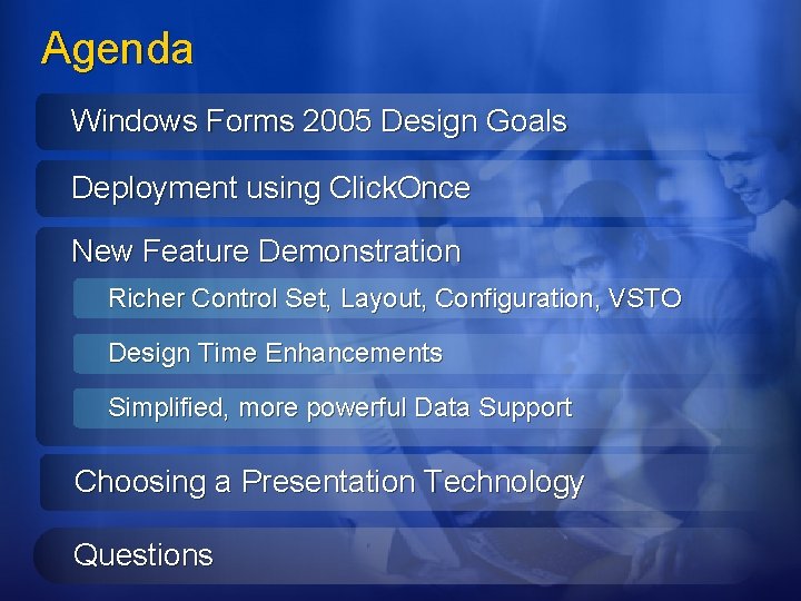 DEV 221 Windows Forms in Visual Studio 2005