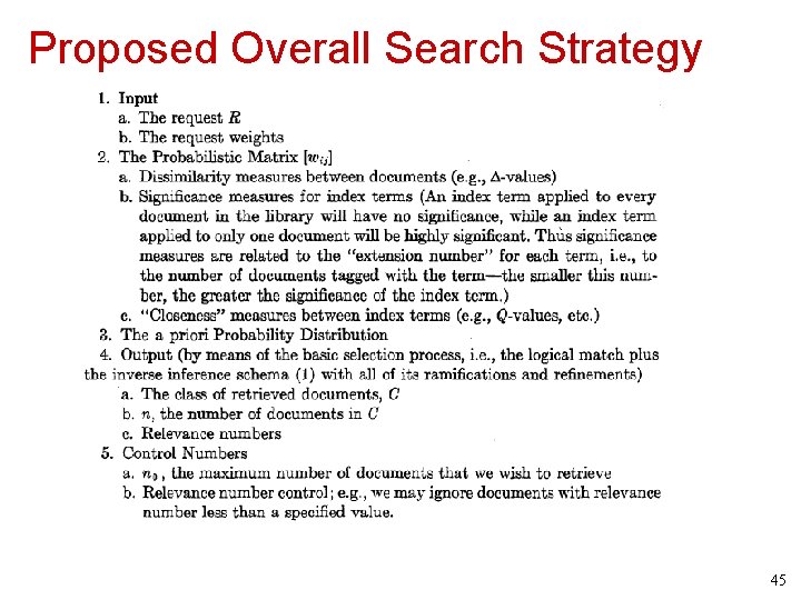 Proposed Overall Search Strategy 45 