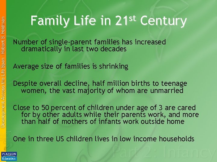 Family Life in 21 st Century Number of single-parent families has increased dramatically in