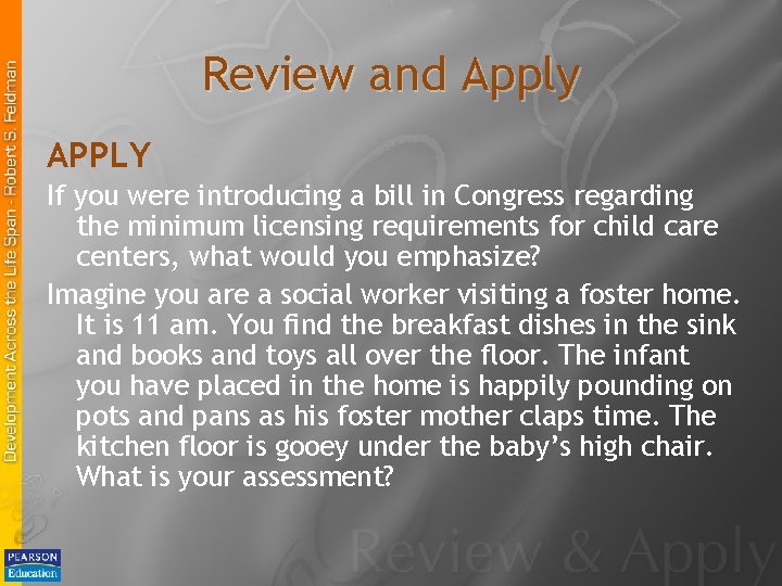 Review and Apply APPLY If you were introducing a bill in Congress regarding the