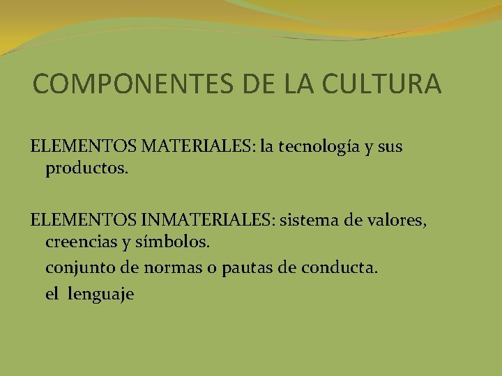 Elementos Inmateriales UNIDADES DE ANLISIS SOCIOLGICO GRUPO SOCIAL CATEGORAS SOCIAL